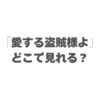 「愛する盗賊様よ」はどこで見れる？無料で視聴する方法と配信サイト最新情報